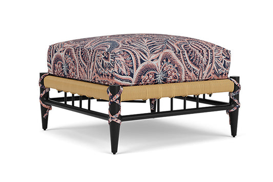 Lloyd Flanders - Low Country Ottoman In Natural Finish With Sensiblity Splendor Fabric - 770170672082 view 1