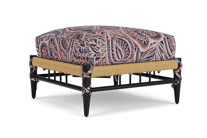 Lloyd Flanders - Low Country Ottoman In Natural Finish With Sensiblity Splendor Fabric - 770170672082 view 2