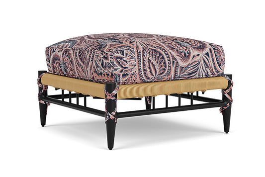 Lloyd Flanders - Low Country Ottoman In Natural Finish With Sensiblity Splendor Fabric - 770170672082 view 2