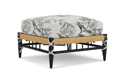 Lloyd Flanders - Low Country Ottoman In Natural Finish With Serena Floral Dove Fabric - 770170672077 view 1