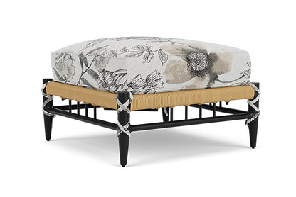 Lloyd Flanders - Low Country Ottoman In Natural Finish With Serena Floral Dove Fabric - 770170672077 view 2