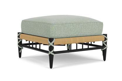 Lloyd Flanders - Low Country Ottoman In Natural Finish With Serene Spa Fabric - 770170672031 view 1