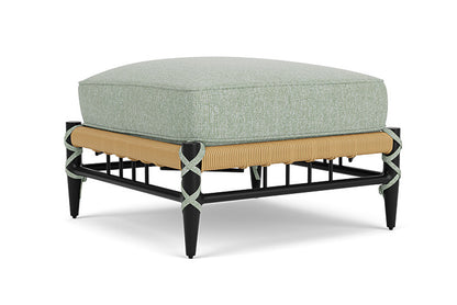 Lloyd Flanders - Low Country Ottoman In Natural Finish With Serene Spa Fabric - 770170672031 view 2
