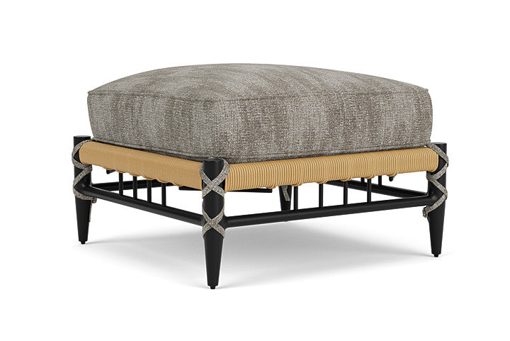 Lloyd Flanders - Low Country Ottoman In Natural Finish With Surface Slate Fabric - 770170672056 view 2