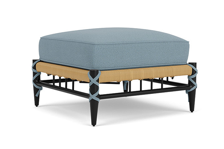Lloyd Flanders - Low Country Ottoman In Natural Finish With Unearth Mist Fabric - 770170672068 view 1