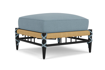 Lloyd Flanders - Low Country Ottoman In Natural Finish With Unearth Mist Fabric - 770170672068 view 1