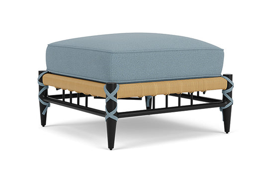 Lloyd Flanders - Low Country Ottoman In Natural Finish With Unearth Mist Fabric - 770170672068 view 1