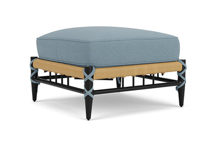 Lloyd Flanders - Low Country Ottoman In Natural Finish With Unearth Mist Fabric - 770170672068 view 2
