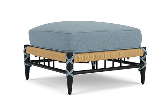 Lloyd Flanders - Low Country Ottoman In Natural Finish With Unearth Mist Fabric - 770170672068 view 2