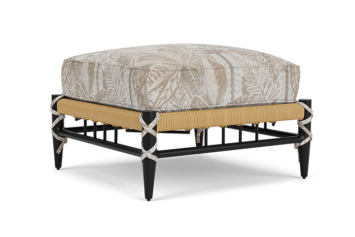 Lloyd Flanders - Low Country Ottoman In Natural Finish With Wayfarer Dune Fabric - 770170672073 view 1