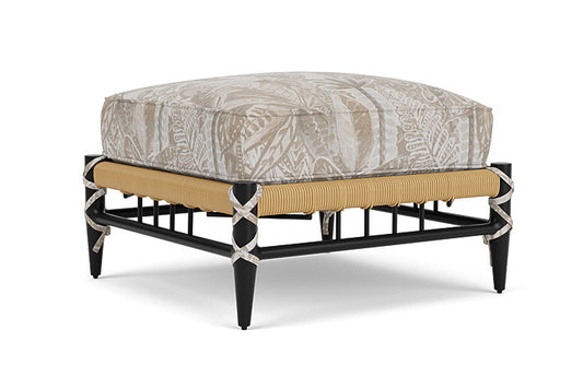 Lloyd Flanders - Low Country Ottoman In Natural Finish With Wayfarer Dune Fabric - 770170672073 view 1