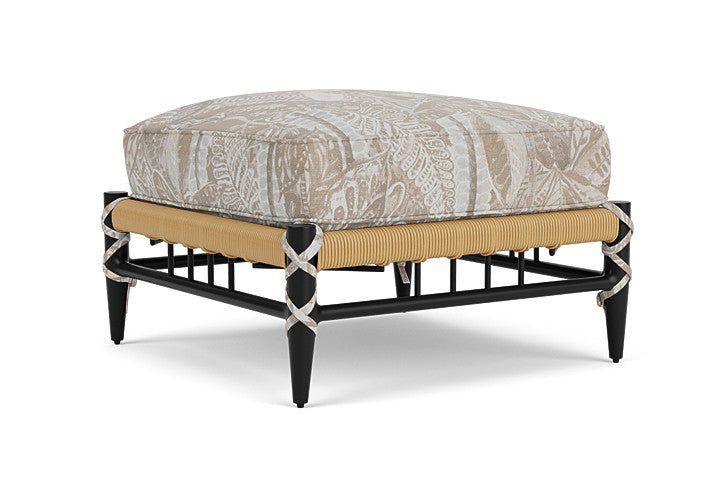 Lloyd Flanders - Low Country Ottoman In Natural Finish With Wayfarer Dune Fabric - 770170672073 view 2