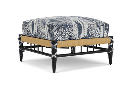 Lloyd Flanders - Low Country Ottoman In Natural Finish With Wayfarer Mist Fabric - 770170672074 view 1