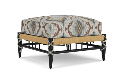 Lloyd Flanders - Low Country Ottoman In Natural Finish With Yoko Mist Fabric - 77017067727 view 1