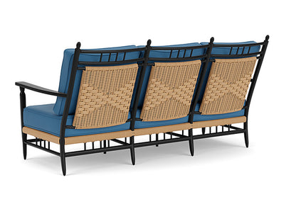 Lloyd Flanders - Low Country Sofa In Natural Finish With Bamboo Bay Sky Fabric - 770550672007 view 2