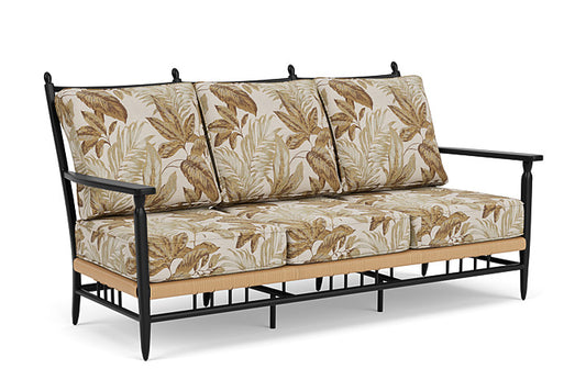 Lloyd Flanders - Low Country Sofa In Natural Finish With Botanic Willow Fabric - 77055067164 view 1