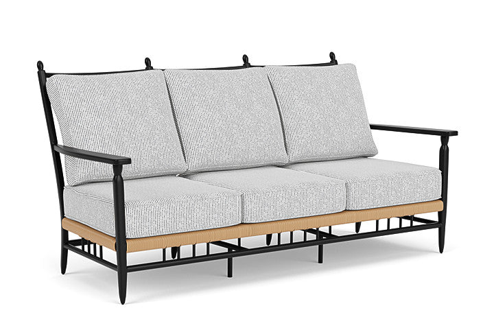 Lloyd Flanders - Low Country Sofa In Natural Finish With Burson Domino Fabric - 770550672035 view 1