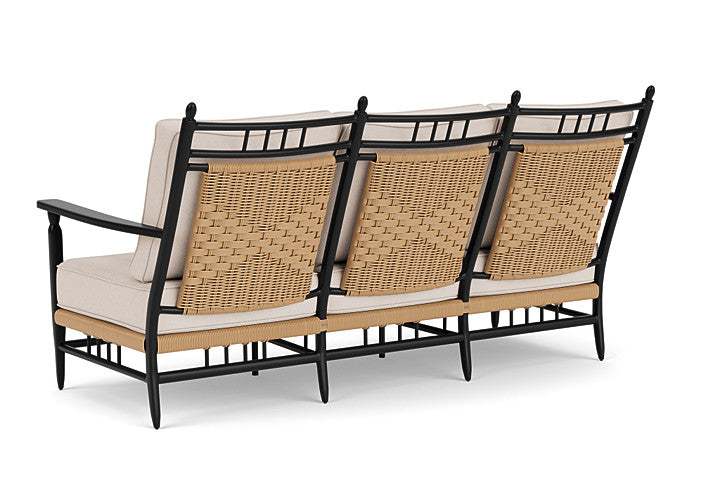 Lloyd Flanders - Low Country Sofa In Natural Finish With Canvas Birds Eye Fabric - 77055067937 view 2