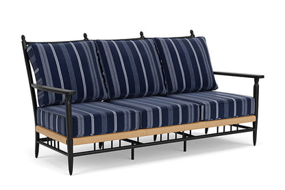 Lloyd Flanders - Low Country Sofa In Natural Finish With Consider Indigo Fabric - 770550671969 view 1