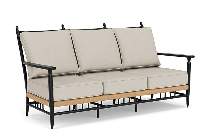 Lloyd Flanders - Low Country Sofa In Natural Finish With Fife Fog Fabric - 77055067181 view 1
