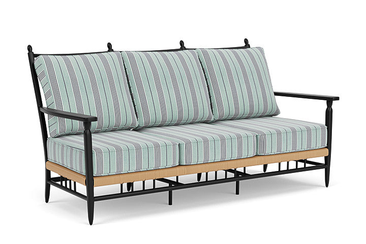 Lloyd Flanders - Low Country Sofa In Natural Finish With Hansen Seaglass Fabric - 770550671926 view 1