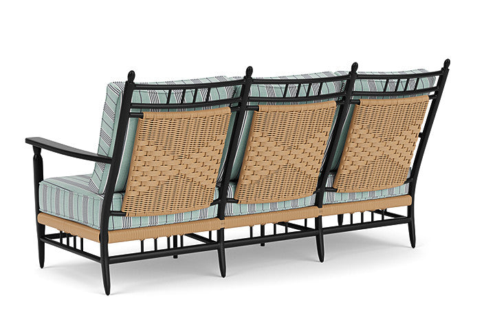 Lloyd Flanders - Low Country Sofa In Natural Finish With Hansen Seaglass Fabric - 770550671926 view 2