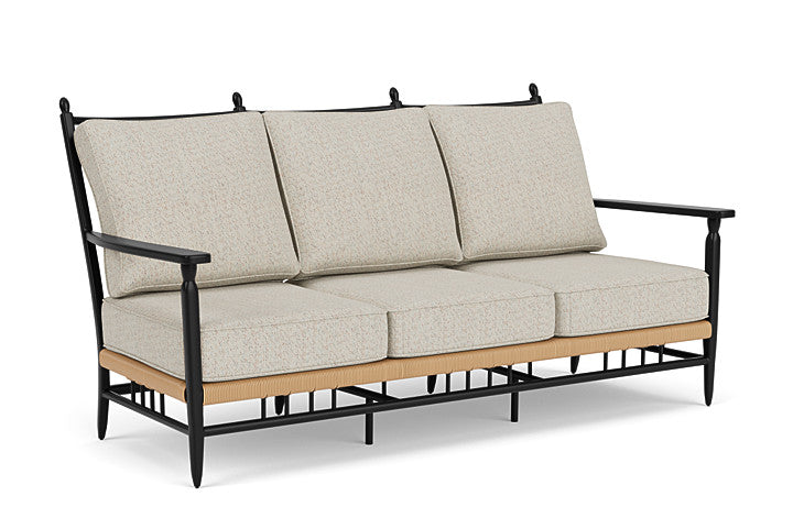 Lloyd Flanders - Low Country Sofa In Natural Finish With Knotty Mineral Fabric - 770550672046 view 1