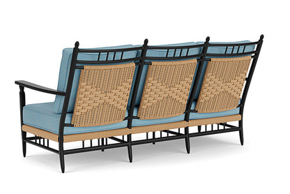 Lloyd Flanders - Low Country Sofa In Natural Finish With Leeds Light Blue Fabric - 770550672058 view 2