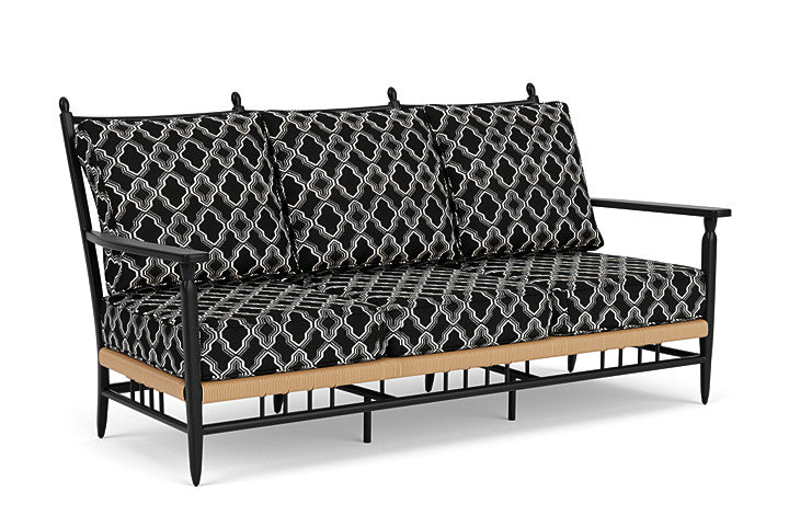 Lloyd Flanders - Low Country Sofa In Natural Finish With Luna Onyx Fabric - 770550672071 view 1