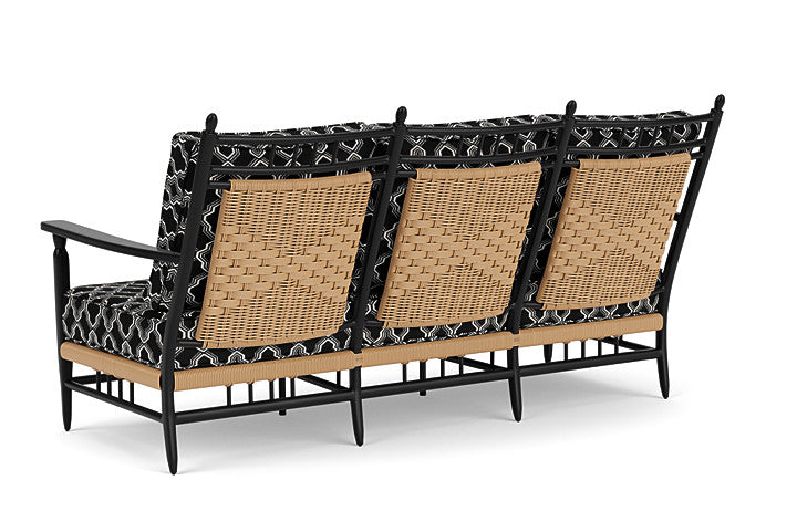 Lloyd Flanders - Low Country Sofa In Natural Finish With Luna Onyx Fabric - 770550672071 view 2