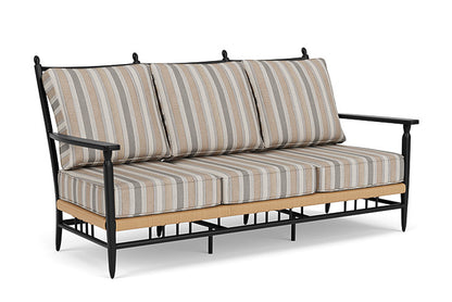 Lloyd Flanders - Low Country Sofa In Natural Finish With Purveyor Pewter Fabric - 77055067146 view 1
