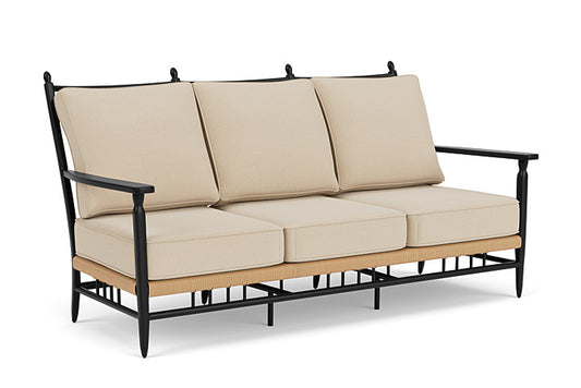 Lloyd Flanders - Low Country Sofa In Natural Finish With Raindrop Almond Fabric - 770550672055 view 1