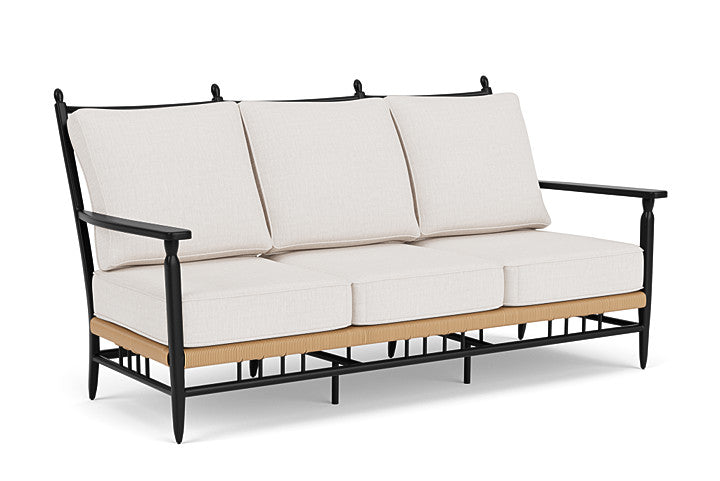 Lloyd Flanders - Low Country Sofa In Natural Finish With Reflections Snow Fabric - 770550672014 view 1