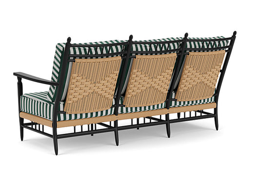 Lloyd Flanders - Low Country Sofa In Natural Finish With Safari/White Stripe Fabric - 77055067269 view 2