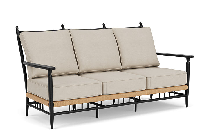 Lloyd Flanders - Low Country Sofa In Natural Finish With Sandberg Flax Fabric - 770550672027 view 1