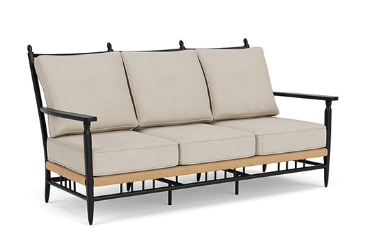 Lloyd Flanders - Low Country Sofa In Natural Finish With Sandberg Flax Fabric - 770550672027 view 1