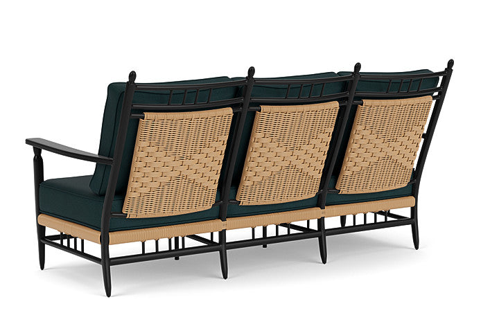 Lloyd Flanders - Low Country Sofa In Natural Finish With Sandberg Lagoon Fabric - 770550672039 view 2