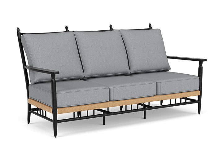 Lloyd Flanders - Low Country Sofa In Natural Finish With Sandberg Pewter Fabric - 770550672029 view 1