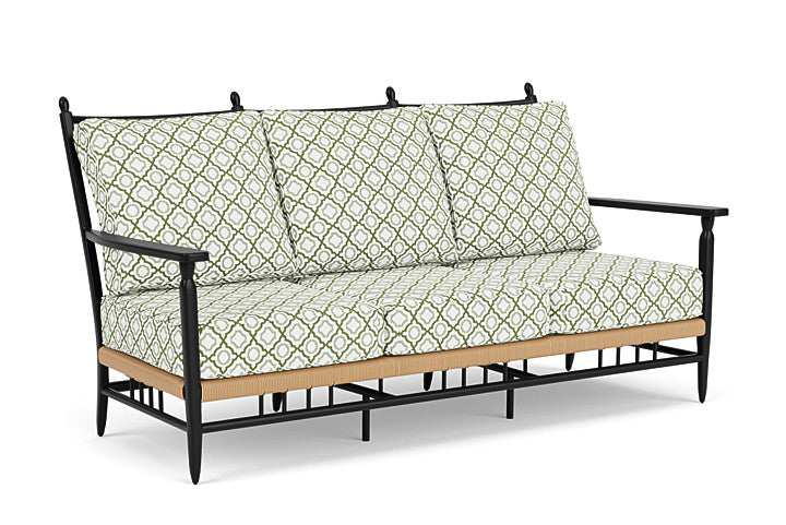 Lloyd Flanders - Low Country Sofa In Natural Finish With Savannah Green Fabric - 770550672064 view 1