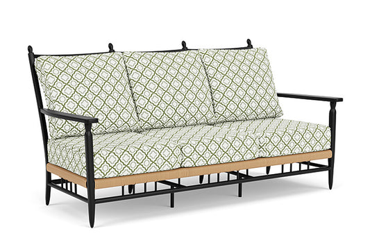 Lloyd Flanders - Low Country Sofa In Natural Finish With Savannah Green Fabric - 770550672064 view 1