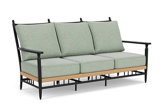 Lloyd Flanders - Low Country Sofa In Natural Finish With Serene Spa Fabric - 770550672031 view 1