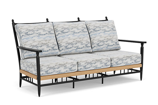 Lloyd Flanders - Low Country Sofa In Natural Finish With Stratosphere Cloud Fabric - 770550671966 view 1