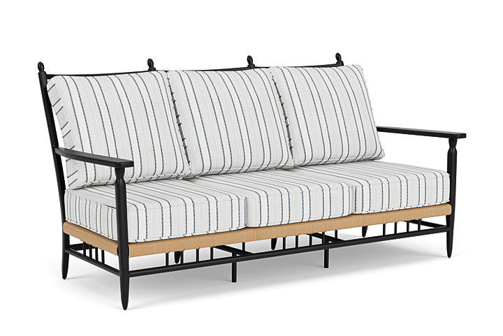 Lloyd Flanders - Low Country Sofa In Natural Finish With Tamer Fog Fabric - 770550672037 view 1