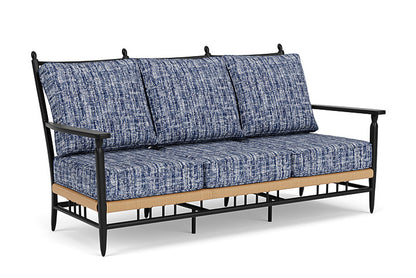 Lloyd Flanders - Low Country Sofa In Natural Finish With Visions Cobalt Fabric - 77055067683 view 1
