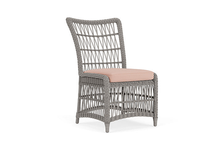 Lloyd Flanders - Mackinac Armless Dining Chair In Putty Finish With Azulu Clay Fabric - 2730070592033 view 1