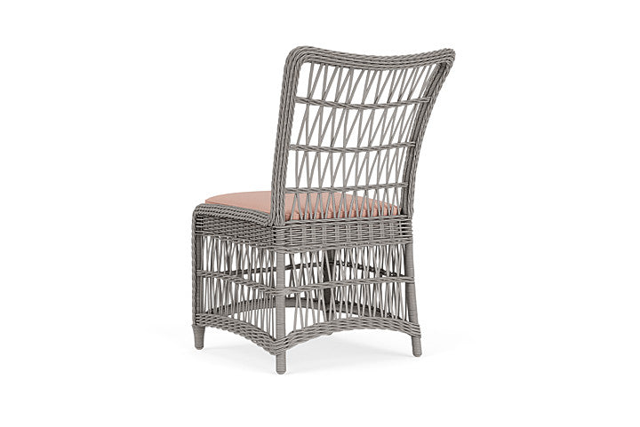 Lloyd Flanders - Mackinac Armless Dining Chair In Putty Finish With Azulu Clay Fabric - 2730070592033 view 2