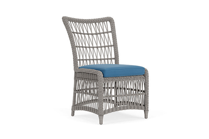 Lloyd Flanders - Mackinac Armless Dining Chair In Putty Finish With Bamboo Bay Sky Fabric - 2730070592007 view 1