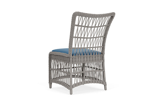 Lloyd Flanders - Mackinac Armless Dining Chair In Putty Finish With Bamboo Bay Sky Fabric - 2730070592007 view 2