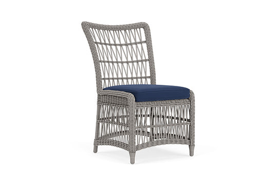 Lloyd Flanders - Mackinac Armless Dining Chair In Putty Finish With Beach Navy Fabric - 2730070592013 view 1