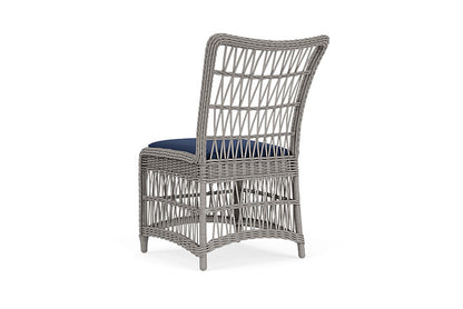 Lloyd Flanders - Mackinac Armless Dining Chair In Putty Finish With Beach Navy Fabric - 2730070592013 view 2